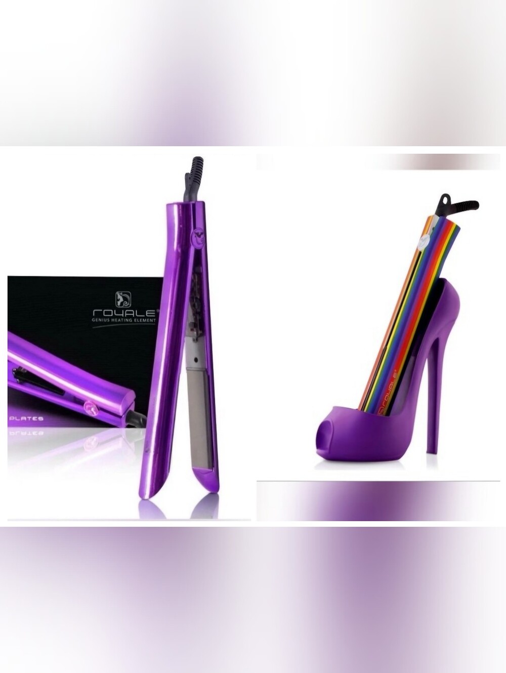 Royale Genius Straightener Element (Diamond Collection) & Cinderella Shoe Holder